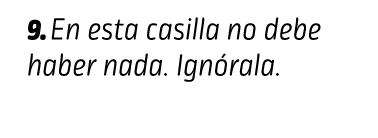 9. En esta casilla no debe haber nada. Ignórala. CONCEPTOS VARIOS