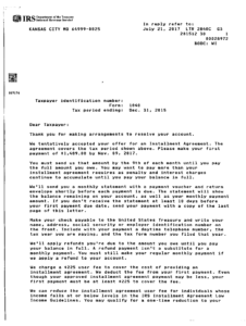 IRS Letter 2840C