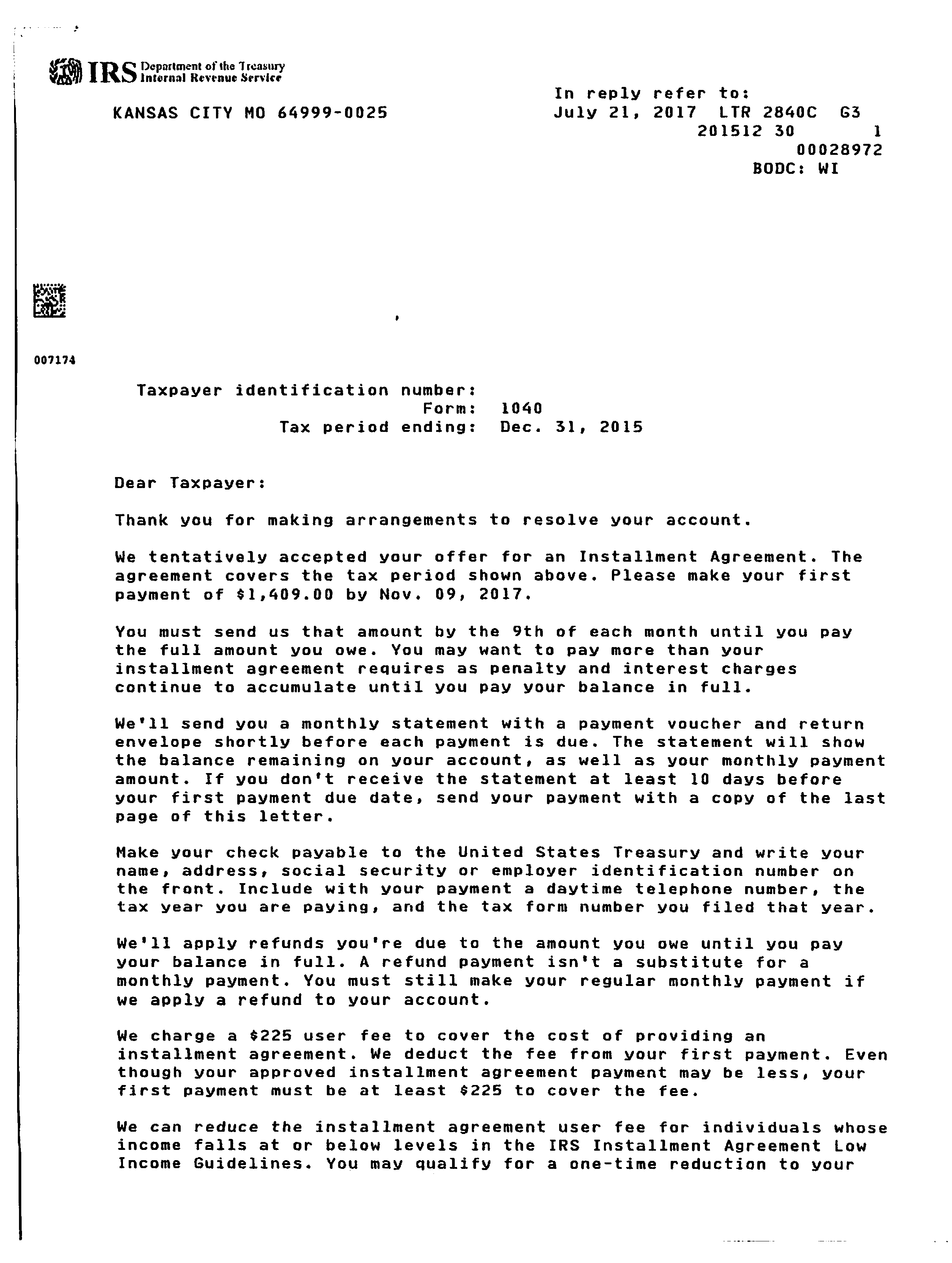 Installment Payment Contract Template from www.hrblock.com